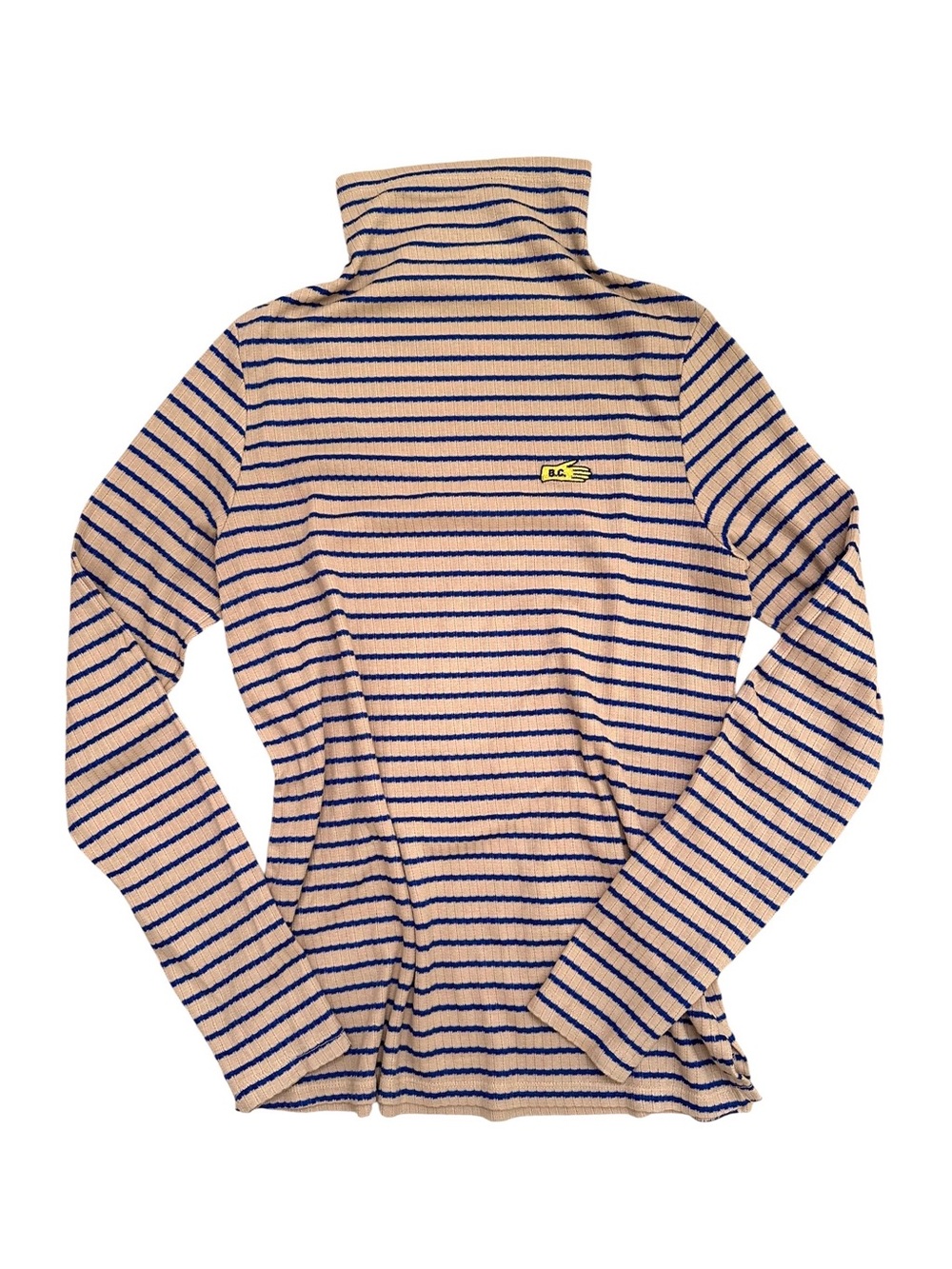 Bobo Choses Women’s Mock Neck Striped Knit Top size Large